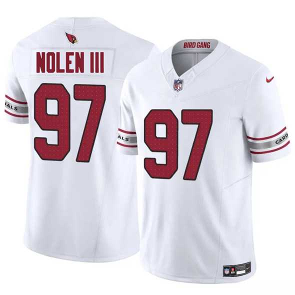 Men & Women & Youth Arizona Cardinals #97 Walter Nolen III White 2025 Draft F.U.S.E. Vapor Untouchable Limited Stitched Jersey